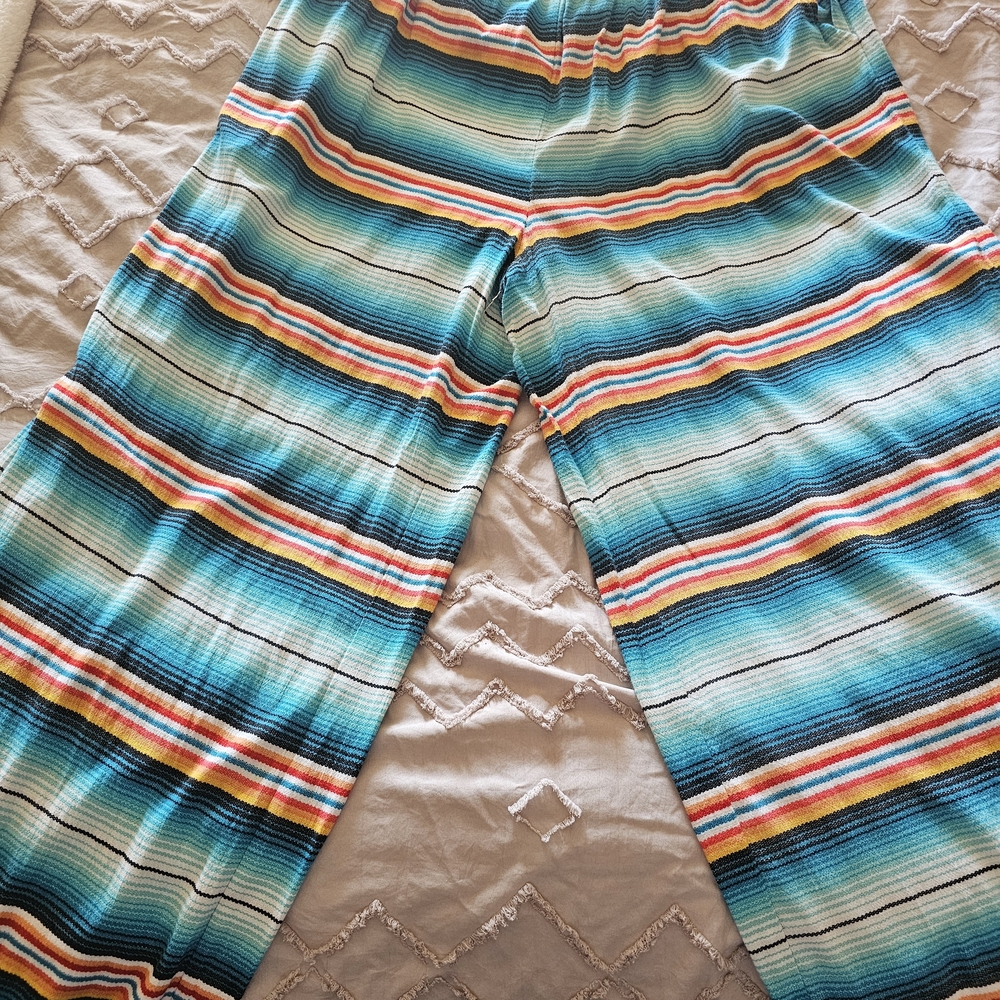 Ariat Blue and Black Striped Pants
